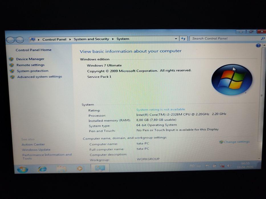Vând 2 laptopuri Acer ține bateria 1 h 30 m 8 GB RAM