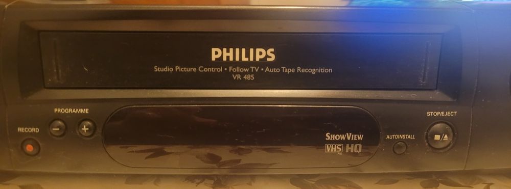 Philips VR 485 VCR Turbo Drive VHS Recorder