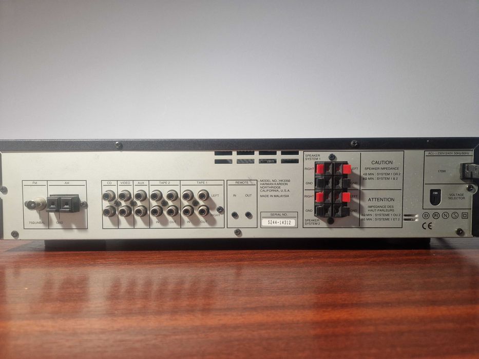 Harman Kardon HK3350 Receiver Stereo | Sunet cald Hi-Fi | Solid