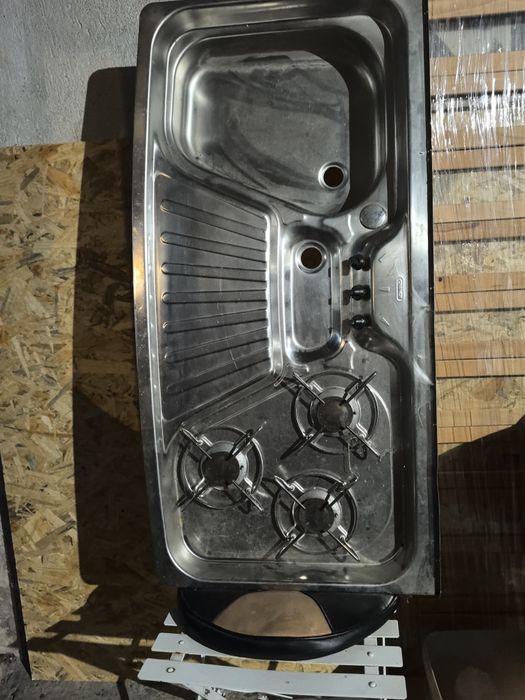 Мивка Алпака с три газови котлона