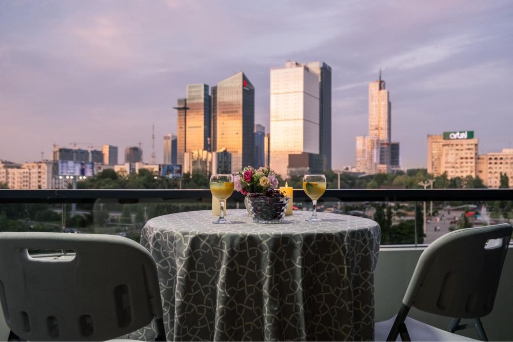 Аренда суточно люкс апартаменты в NRG U-Tower с видом на Ташкент Сити