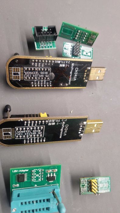 Programator EEPROM 24/25 CH341A Flash BIOS, SOIC8, SOP8, DIP8 -2buc