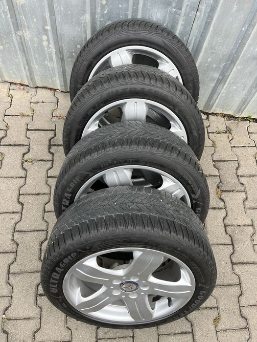 Jante aliaj 5x112mm, anvelope iarna 245/45 R17, Mercedes clasa C, E, VW, Seat, Skoda, Audi
