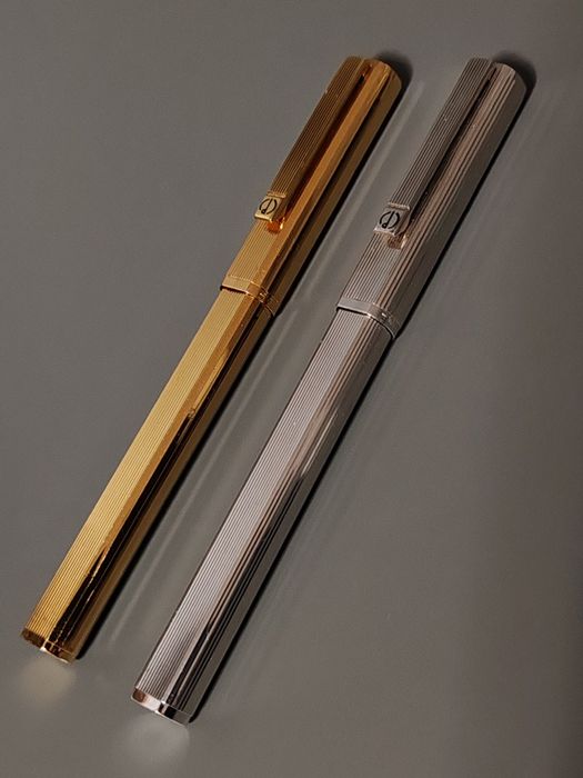 DUNHILL stilouri Art Deco cu penite din aur de 14 K