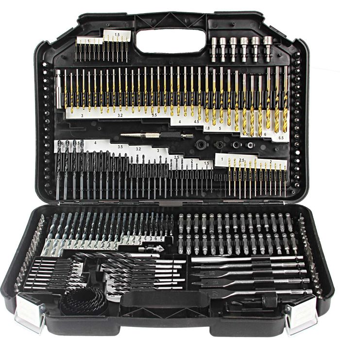 Комплект битове и свредла в куфар – 246 части HAWEK