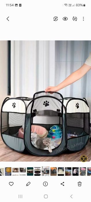 Skotish fold Mushuklar uchun Uy valer yopiluvchan ролика домик