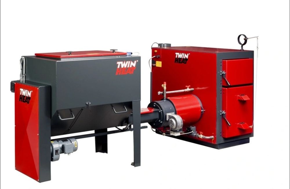 CENTRALĂ TWINHEAT 29 kW  rumegus pellet lemn