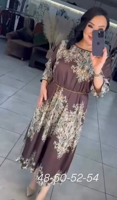 Платье шёлковое 50 раз.