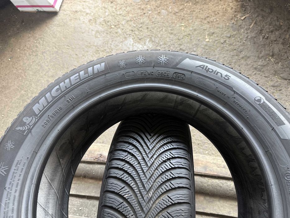 # 2x Anvelope Iarna 205/55 r16 M+S - Michelin Alpin 5