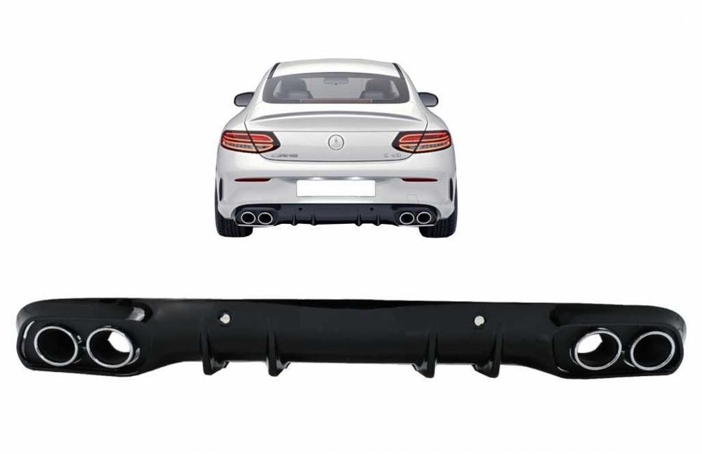 Difuzor Bara Spate si Tobe Mercedes C-Class C205 A205 (2014-2019) C43