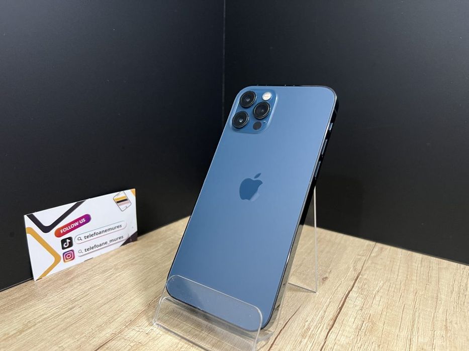 iPhone 12 Pro 256Gb Pacific Blue Second-Hand Bun 3 ani garanție, Telef