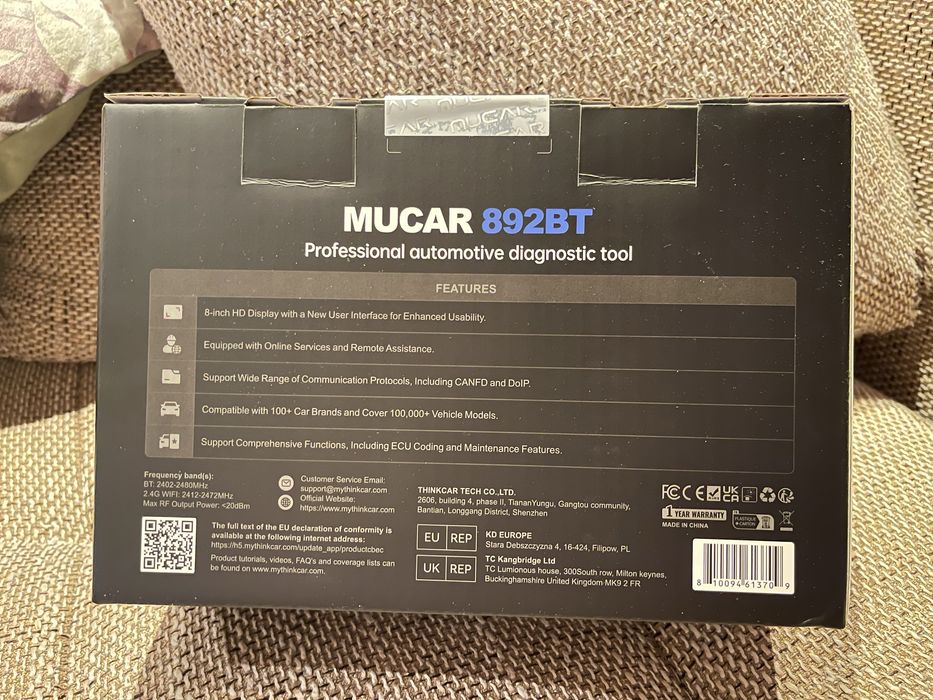 Автодиагностика MUCAR 892BT