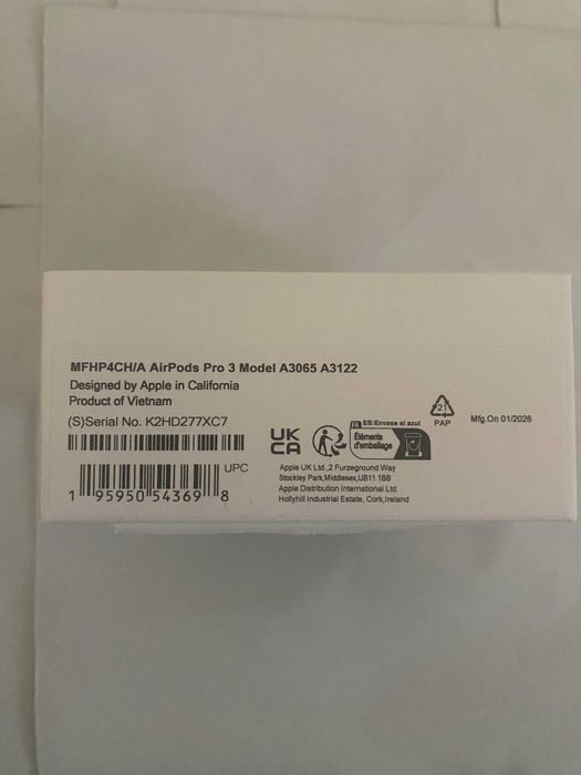 AirPods Pro (Gen 3) NOI, sigilate – desfăcute doar pentru poze