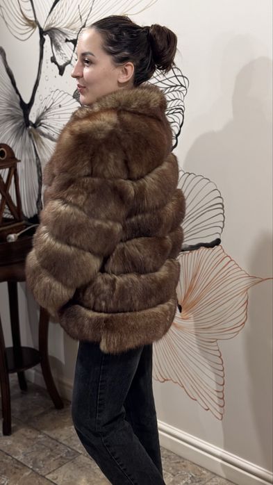 Шуба жилет песцовая