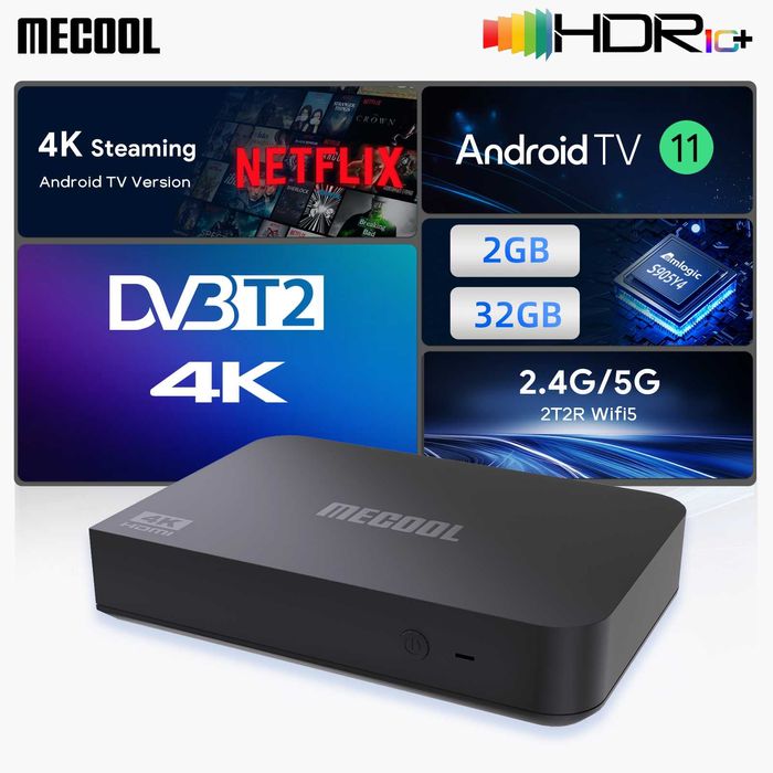 Тв бокс MECOOL KT2 4K Android TV DVB Hybrid Set-top Box