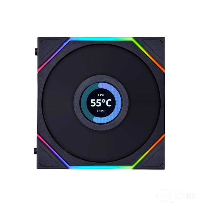 ' Вентилятор Lian Li TL LCD FLEX Reverse 120mm Black (3 pack)