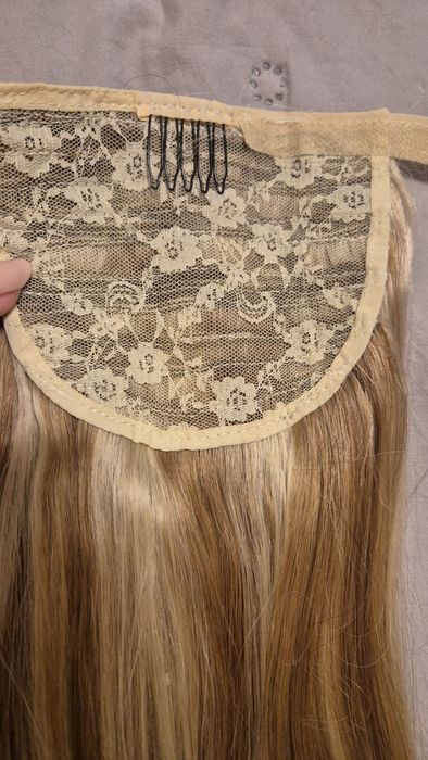 Екстеншън опашка от  100 %  естествена коса, 60 см,  150 гр