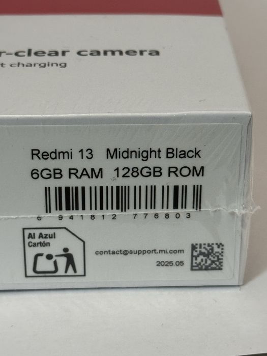 НОВ xiomi redmi 13  6ram/128gb black с гаранция