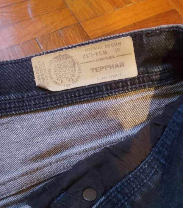 Lot 3 perechi blugi bărbătești DIESEL originali (Tepphar Slim-Carrot) – Mărimea W34 L32