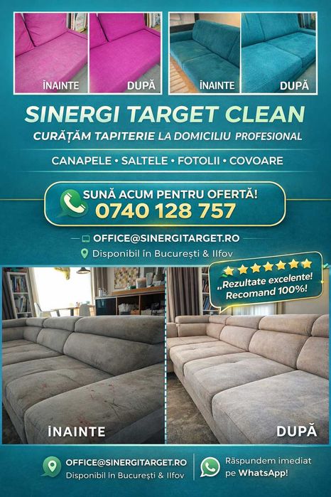 Canapeaua ta arată obosită? Noi o readucem la viață!