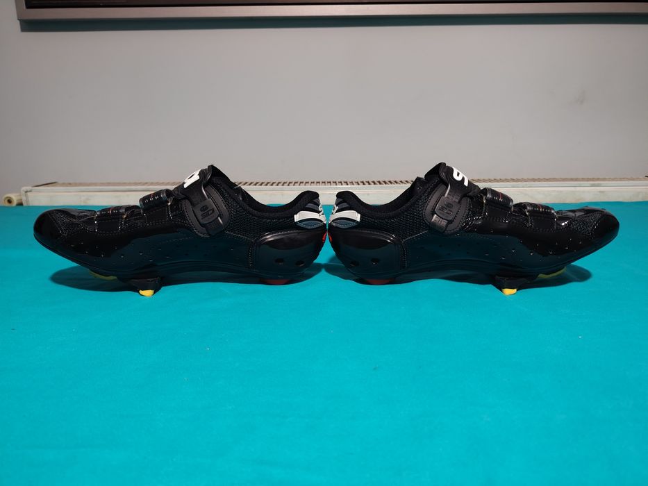 SIDI Spider SRS Carbon adidași ciclism, plăcuțe pentru șosea, mărimea 42, interior 26 cm.