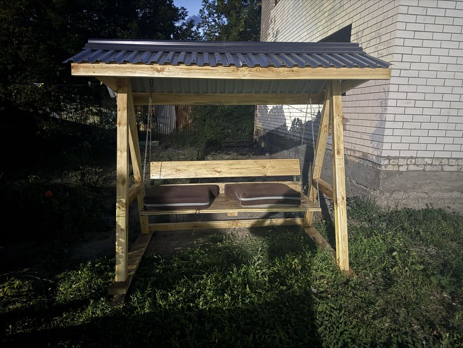 Качеля новая деревянная