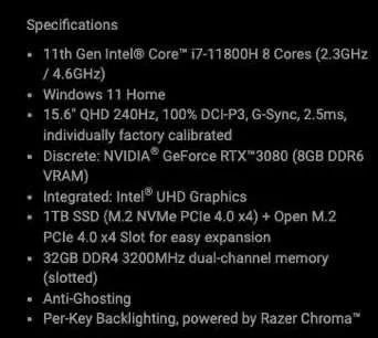 Razer Blade 15 Advanced Edtion