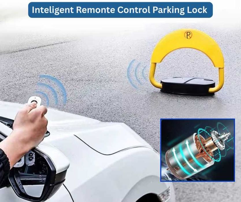 SMART скоба за паркомясто с дистанционно и аларма