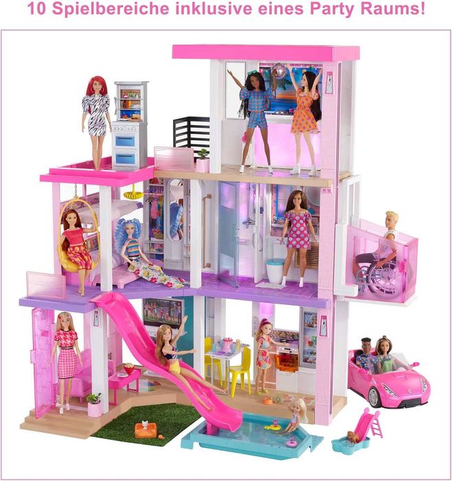 Къща за кукли Barbie Dreamhouse 114 см Къща на мечтите с пързалка