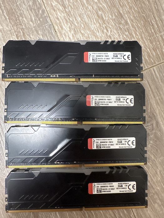 ОЗУ hyperx fury 16x4 3200