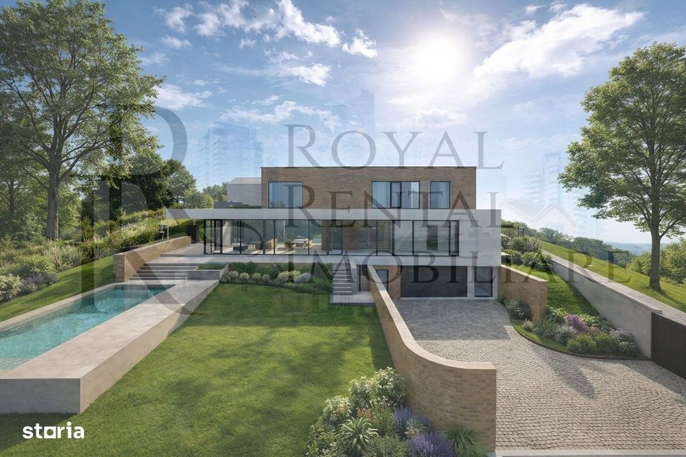 Teren intravilan cu proiect de casă și piscină – zonă exclusivistă Săl