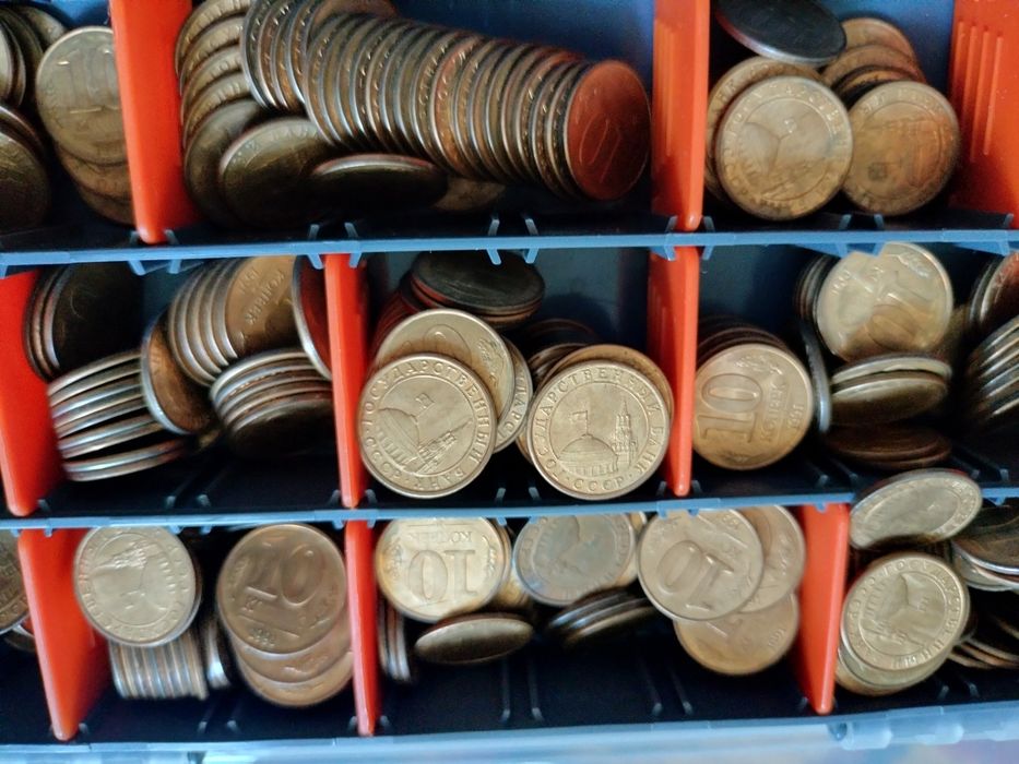 Монета 10 копеек 1991год