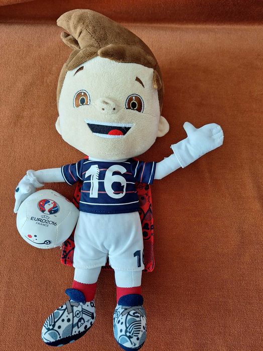 Mascota Franței UEFA Euro 2016 Super Victor Jucărie de pluș autentica
