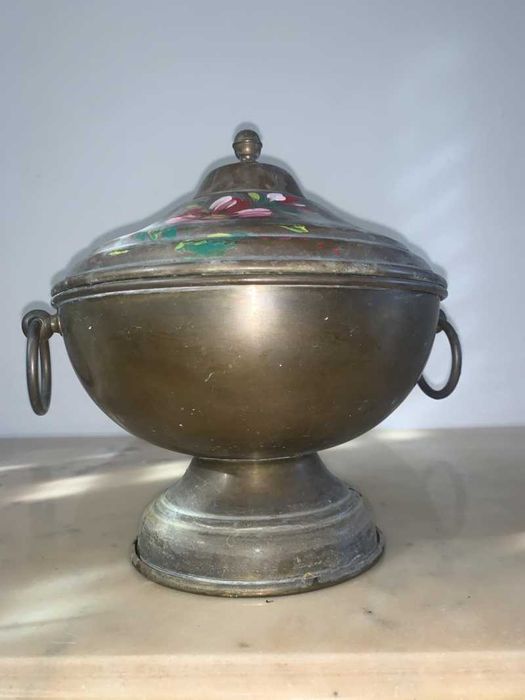 Vas de cupru cu capac