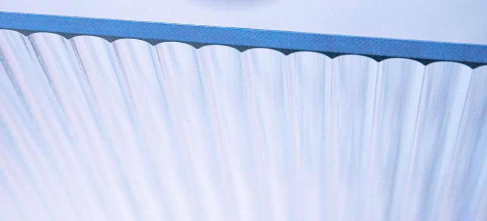 Vand paravan nou dus sticla ondulata 90x200 cm gr. 6mm plus kit montaj