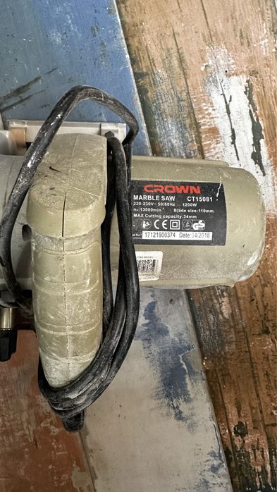 Плиткорез электрический CROWN CT15081, 1200W