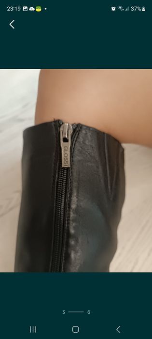 Продам кожаные сапоги