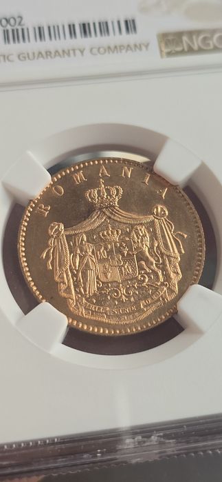 5 bani 1867 MS67 TOP POP