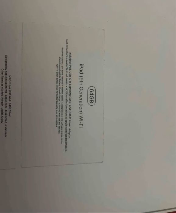 Айпад 9 gen серебристый