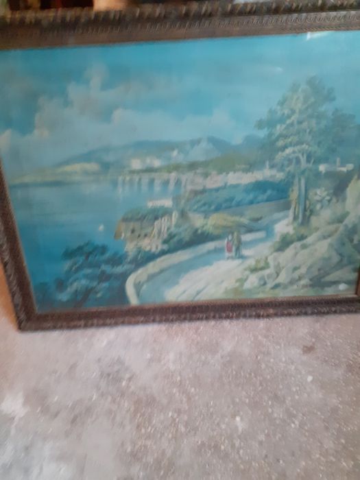 Vând foarte convenabil un tablou cu rama pictura peisaj natura