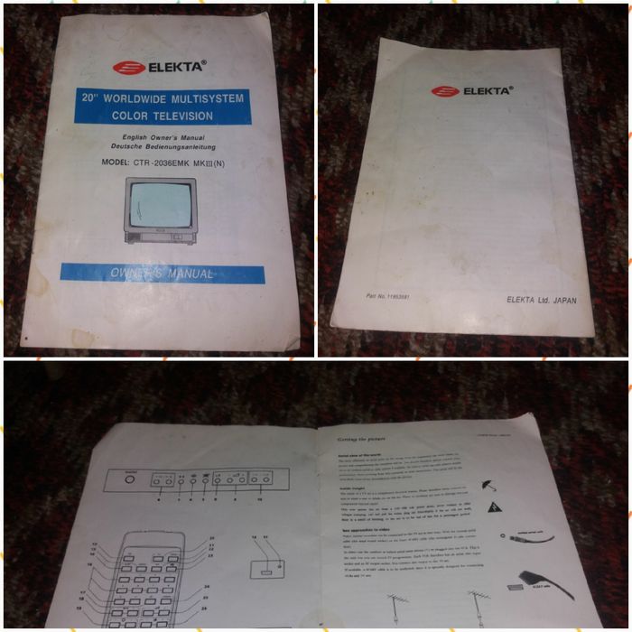 Телевизор ELEKTA Япония Смотрите 5 фото Читайте описании