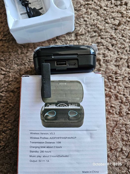 Vând căști wireless Bluetooth M10, noi,