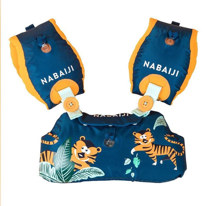 Детска жилетка за плуване с раменки 2в1 Nabaiji