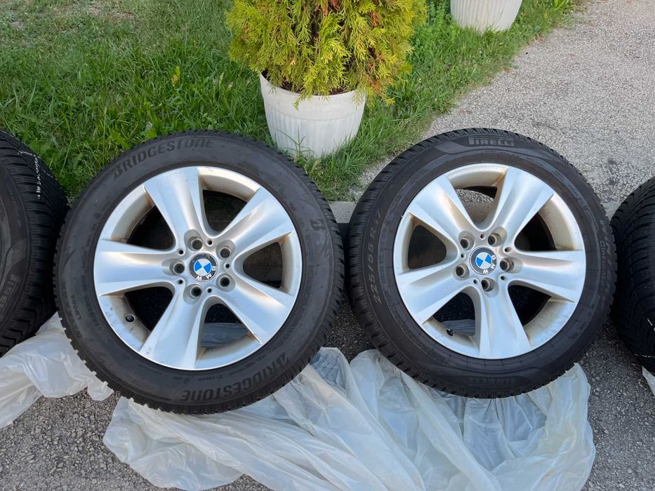 Джанти със зимни 225/55 R17 гуми за BMW F10