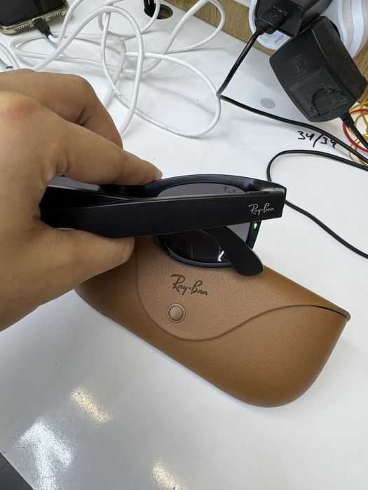 Очки с камерой Ray Ban оригинал с черной оправой