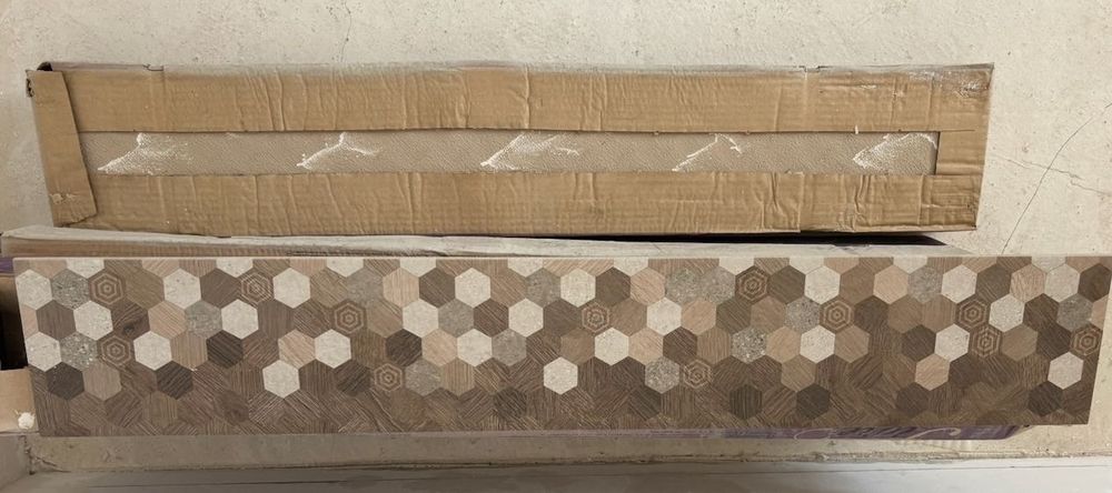 Гранитогрес Берген кафяв декор 15/90 6109, Ceramica Fiore