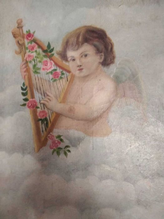 Tablou vechi cu inger