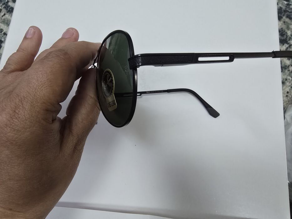 Ochelari de soare Rayban RB5843, noi, lentila sticla, rama neagra, verde