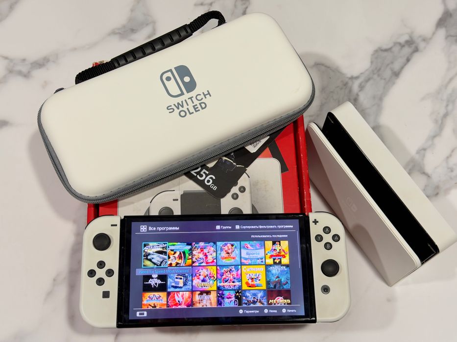 Switch oled,прошитый,Zelda,Mario,rdr