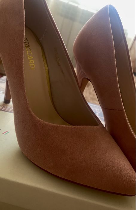 Туфли женские пудровые